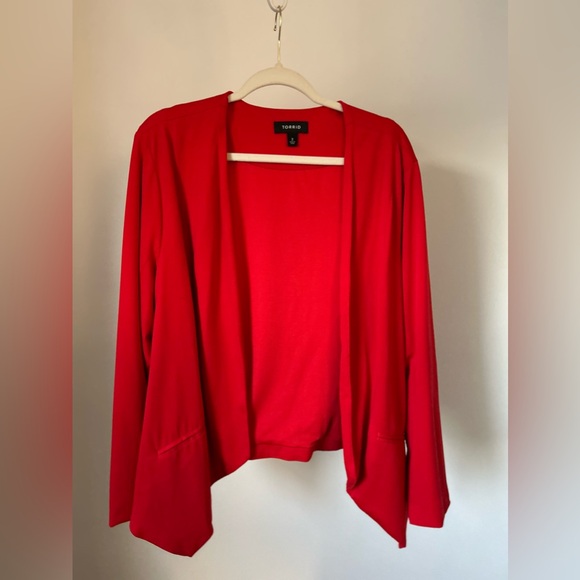 torrid Jackets & Blazers - Torrid plus size red blazer